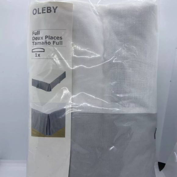 IKEA OLEBY Full Size 15" Drop Bed Skirt - Picture 1 of 3